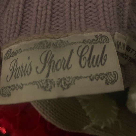 💜Vintage 80-90s “Handknit” Pastel Heart Turtleneck Sweater 100% Cotton size M💜 - Picture 4 of 7